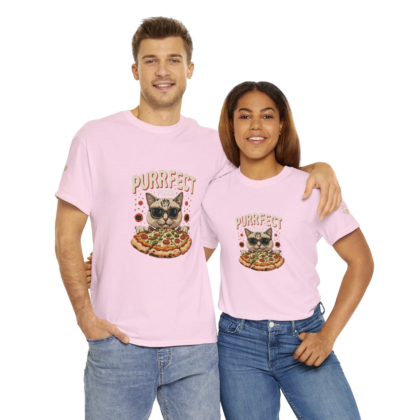 Cat X Pizza - Cotton Blend™ Tee