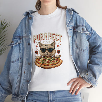 Cat X Pizza - Cotton Blend™ Tee