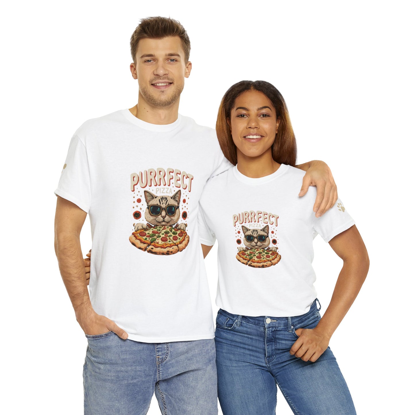 Cat X Pizza - Cotton Blend™ Tee