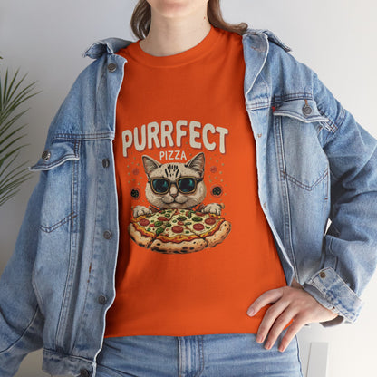 Cat X Pizza - Cotton Blend™ Tee